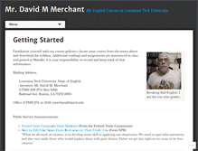 Tablet Screenshot of davidmmerchant.com